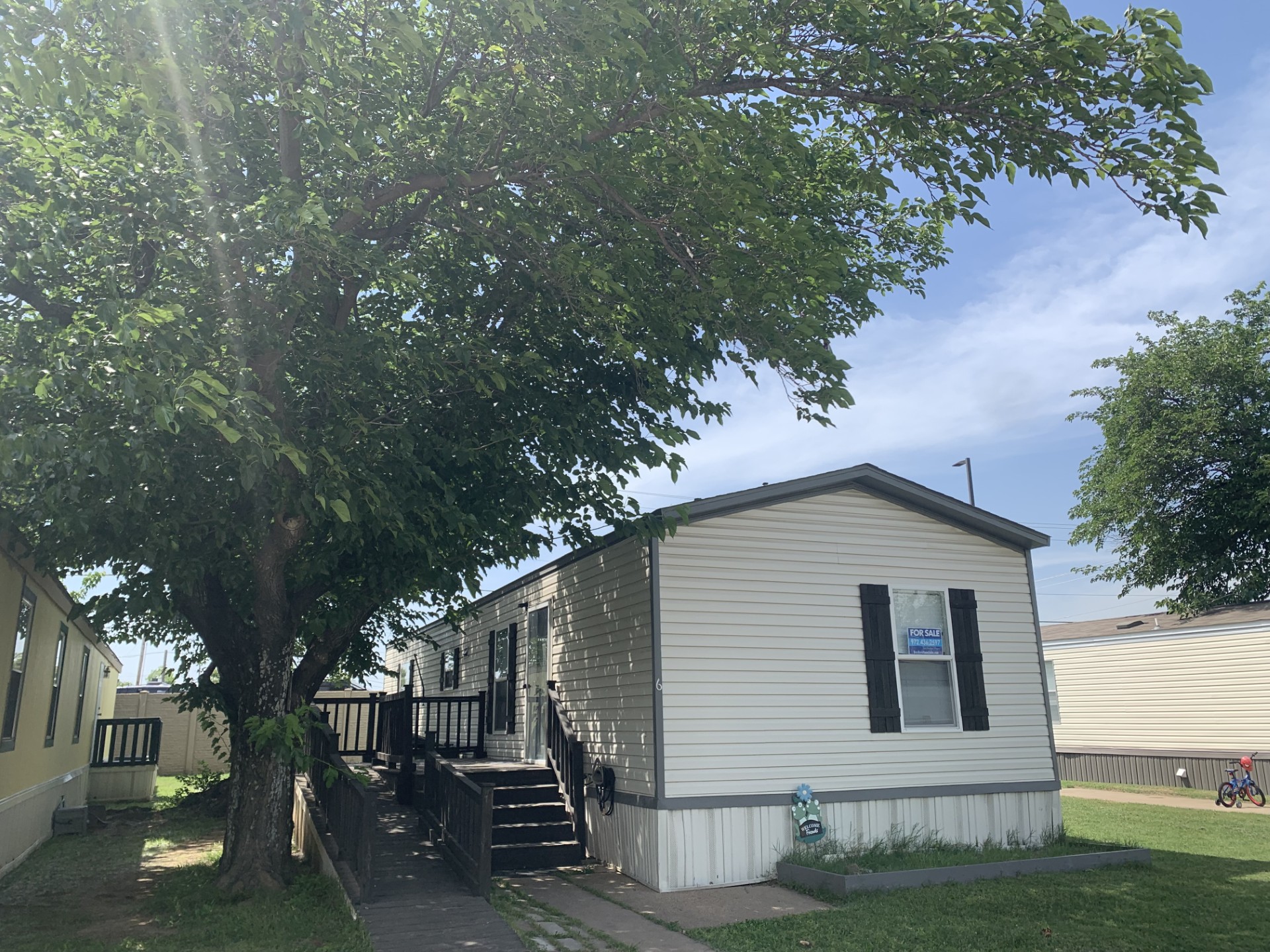 A photo of the home
