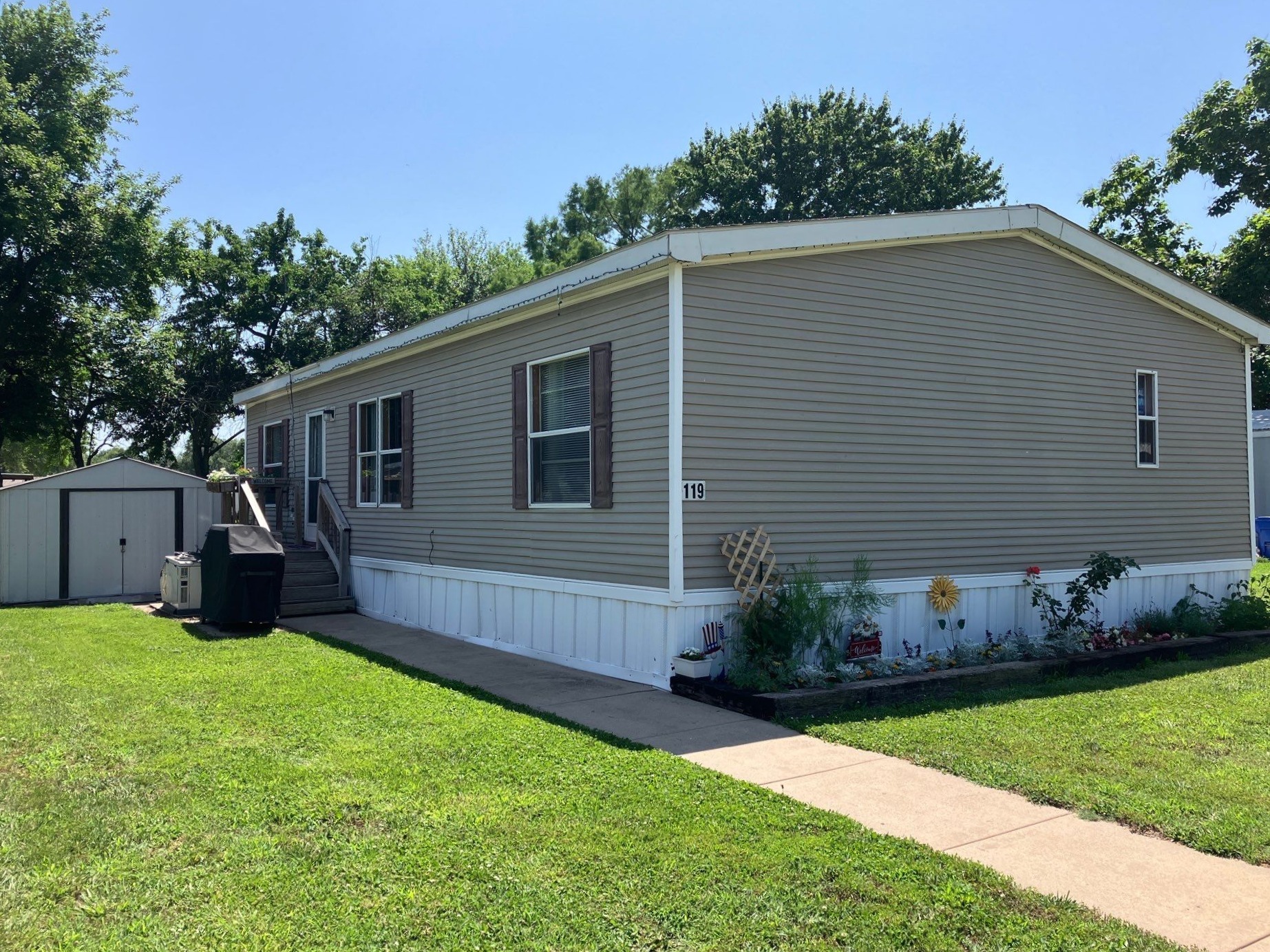A photo of the home