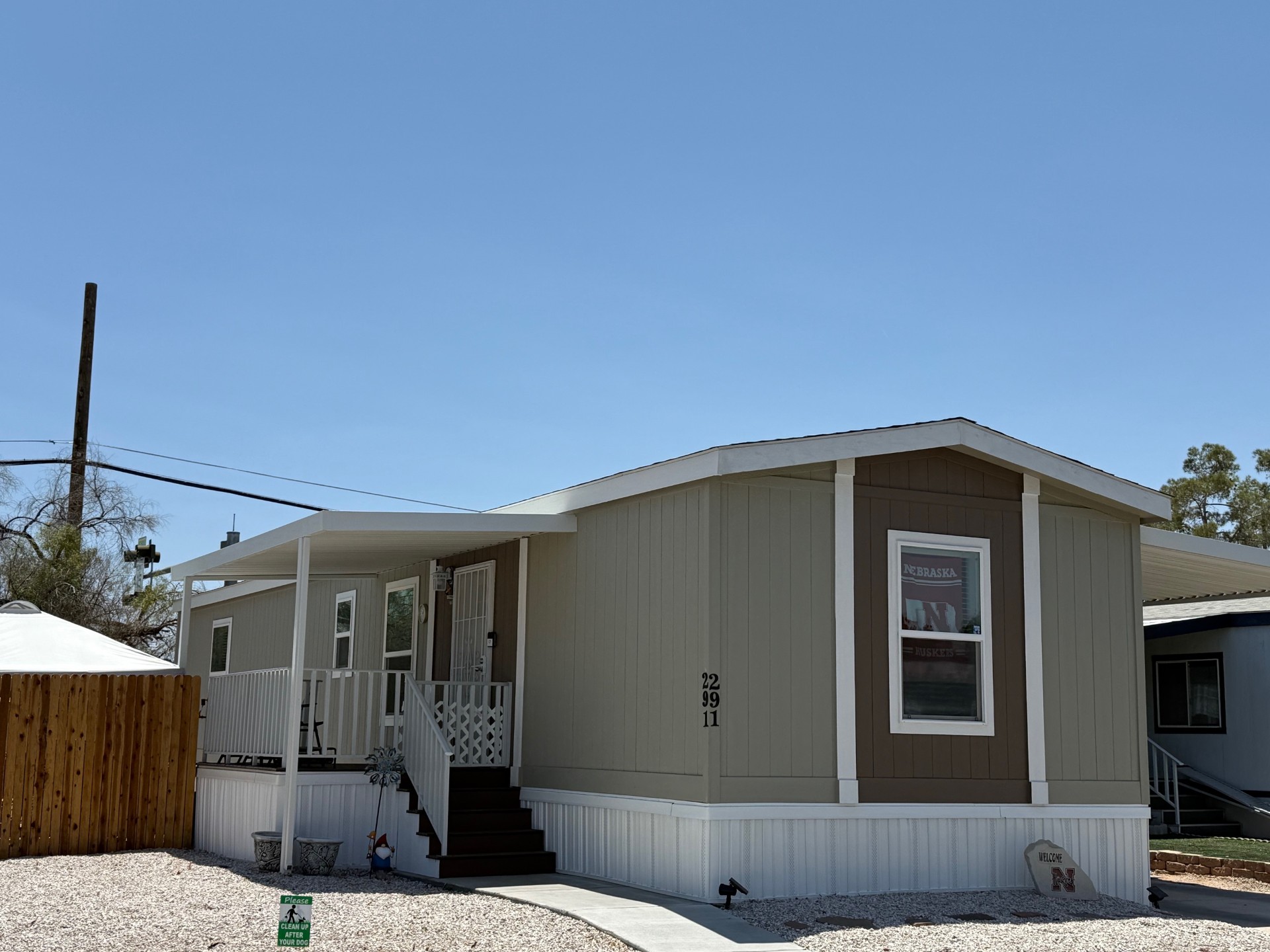 A photo of the home