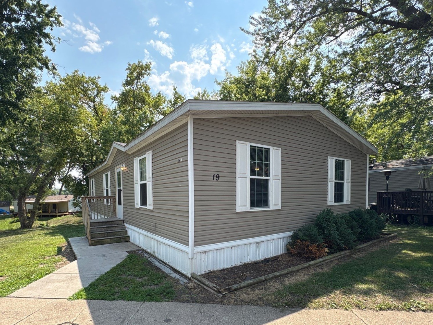 A photo of the home