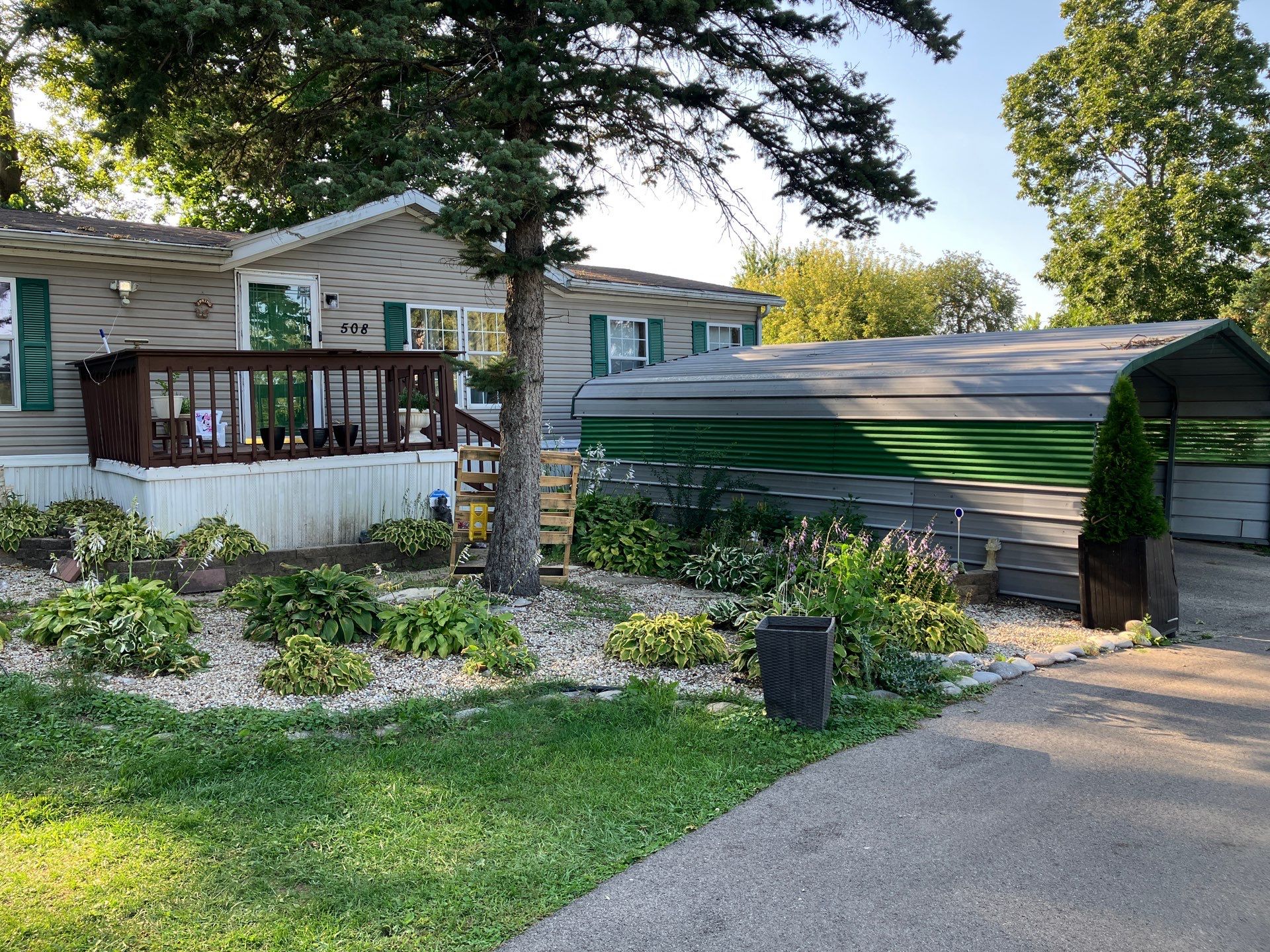 A photo of the home